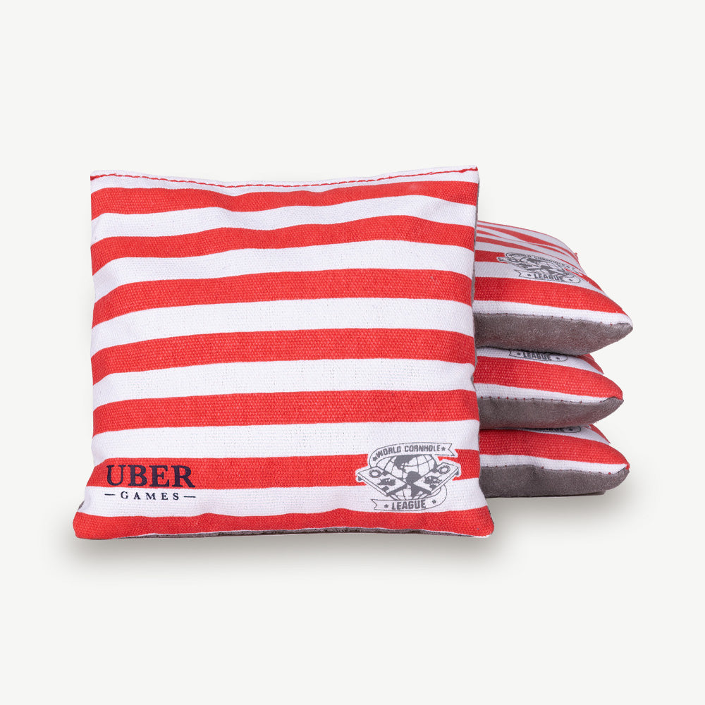 World Cornhole League Cornhole Bean Bags - 4 Stars & 4 Stripes - 1 schnelle Seite 1 Seite gleitet nicht