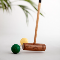 Profi Croquet Set - 6 Spieler - Indien Hartholz - Design in England - Komplett