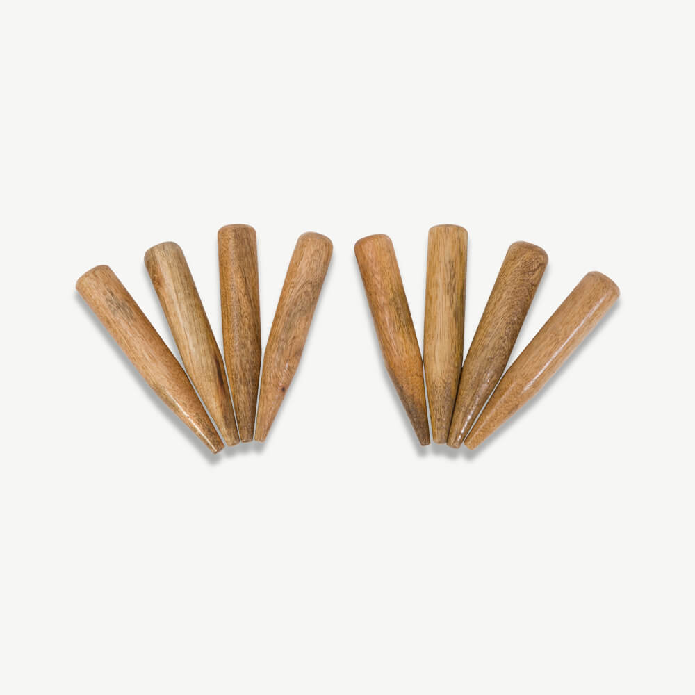 Croquet Markers - Crockett spiel Zubehör - Holz - entwickelt in England - in Indien hergestellt