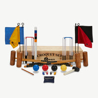 Profi Croquet Set - 4 Spieler - Hartholz