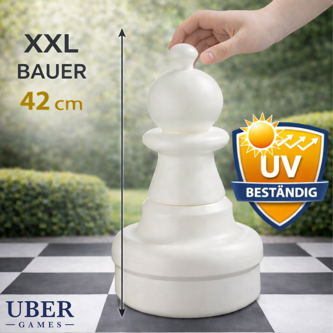 Einzelne Schachfiguren XXL Schachset - Bis zu 64 cm - 2 Teilig