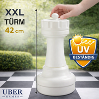 Einzelne Schachfiguren XXL Schachset - Bis zu 64 cm - 2 Teilig