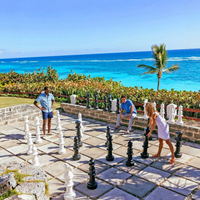 XXXL Großschach-Set - Gartenschach bis 94 cm - 3-teilig - UV-geschützt - Schachspiel XXL