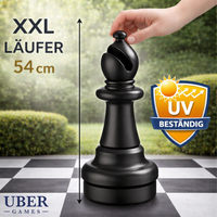 Einzelne Schachfiguren XXL Schachset - Bis zu 64 cm - 2 Teilig