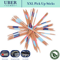 XXL Mega Mikado - 150 cm Pick Up Sticks - FSC-Kiefernholz - In Luxustasche