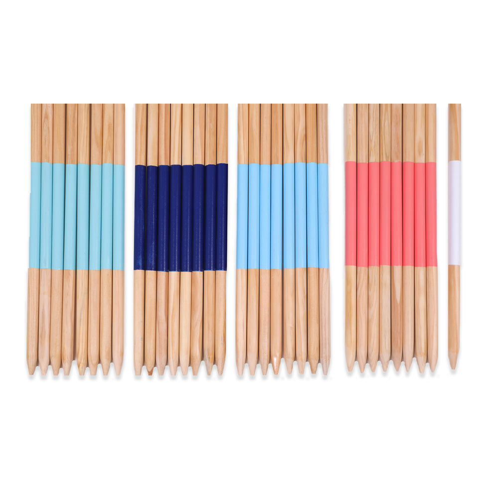 XXL Mega Mikado - 150 cm Pick Up Sticks - FSC-Kiefernholz - In Luxustasche