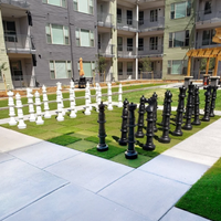 XXXL Großschach-Set - Gartenschach bis 94 cm - 3-teilig - UV-geschützt - Schachspiel XXL