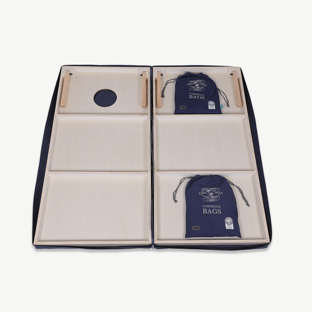 World Cornhole League - 120 x 60cm Cornhole Set Canvas Tragetasche