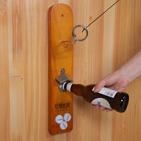 Hook and Ring Spiel - Holz - Mancave, Gartenbar oder Cafe - Bieröffner