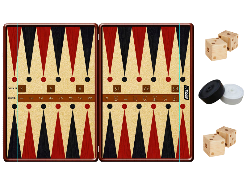 XXL Backgammon - 160x120 cm oder 240x180 cm