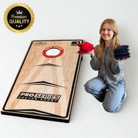 Profi Cornhole Pro Series - 120 x 60cm Set mit 8 Bean Bags und Tragetasche - Red Zone - Superspiel