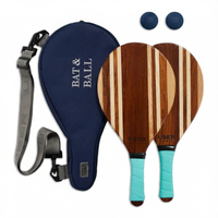 Uber Beach-Tennis-Set - Brasilianisches Frescobol - in luxus Canvas Tasche
