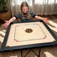 Precise Carrom - ama-8 mm - 12 kg.  Turnier Brett - Indien - Komplett - Turnier