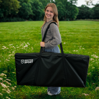 Profi Cornhole Pro Series - 120 x 60cm Set mit 8 Bean Bags und Tragetasche - Red Zone - Superspiel