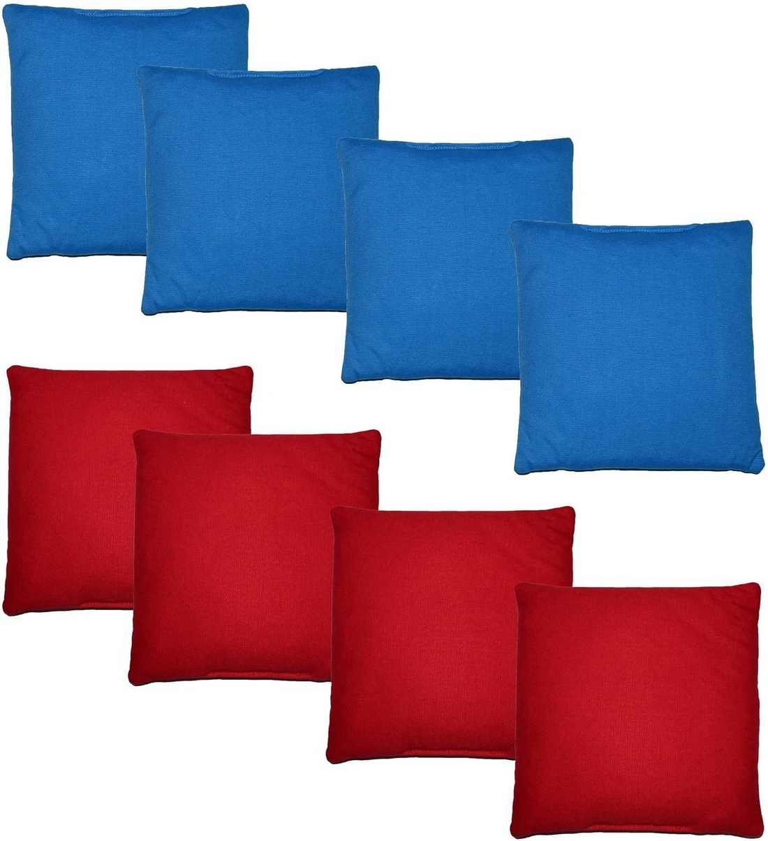 Dr Sport - Set of 4 Rote & 4 blaue Cornhole Bean Bags - 15x15 cm - 400g - Offiziell