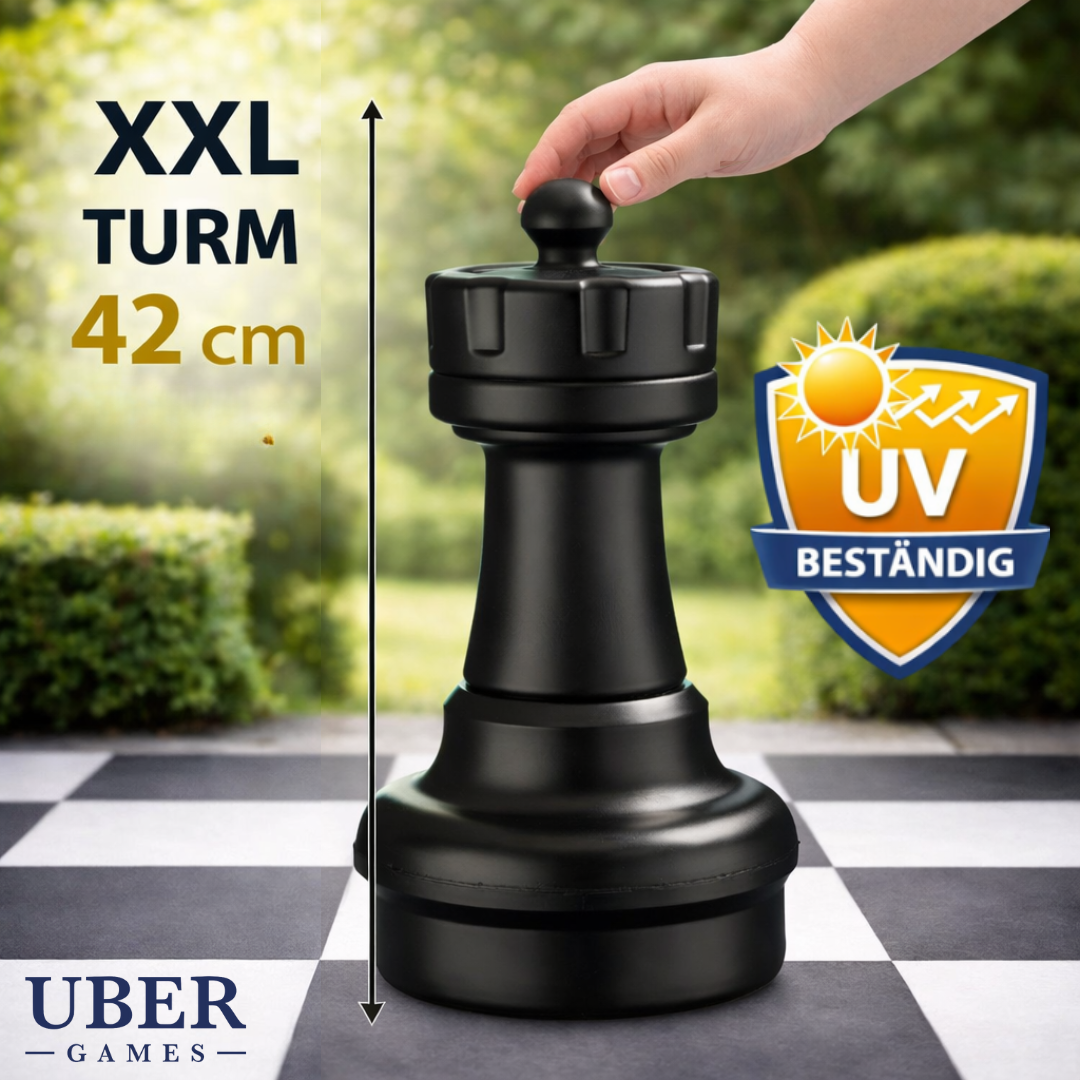 Einzelne Schachfiguren XXL Schachset - Bis zu 64 cm - 2 Teilig