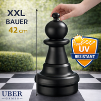 Einzelne Schachfiguren XXL Schachset - Bis zu 64 cm - 2 Teilig