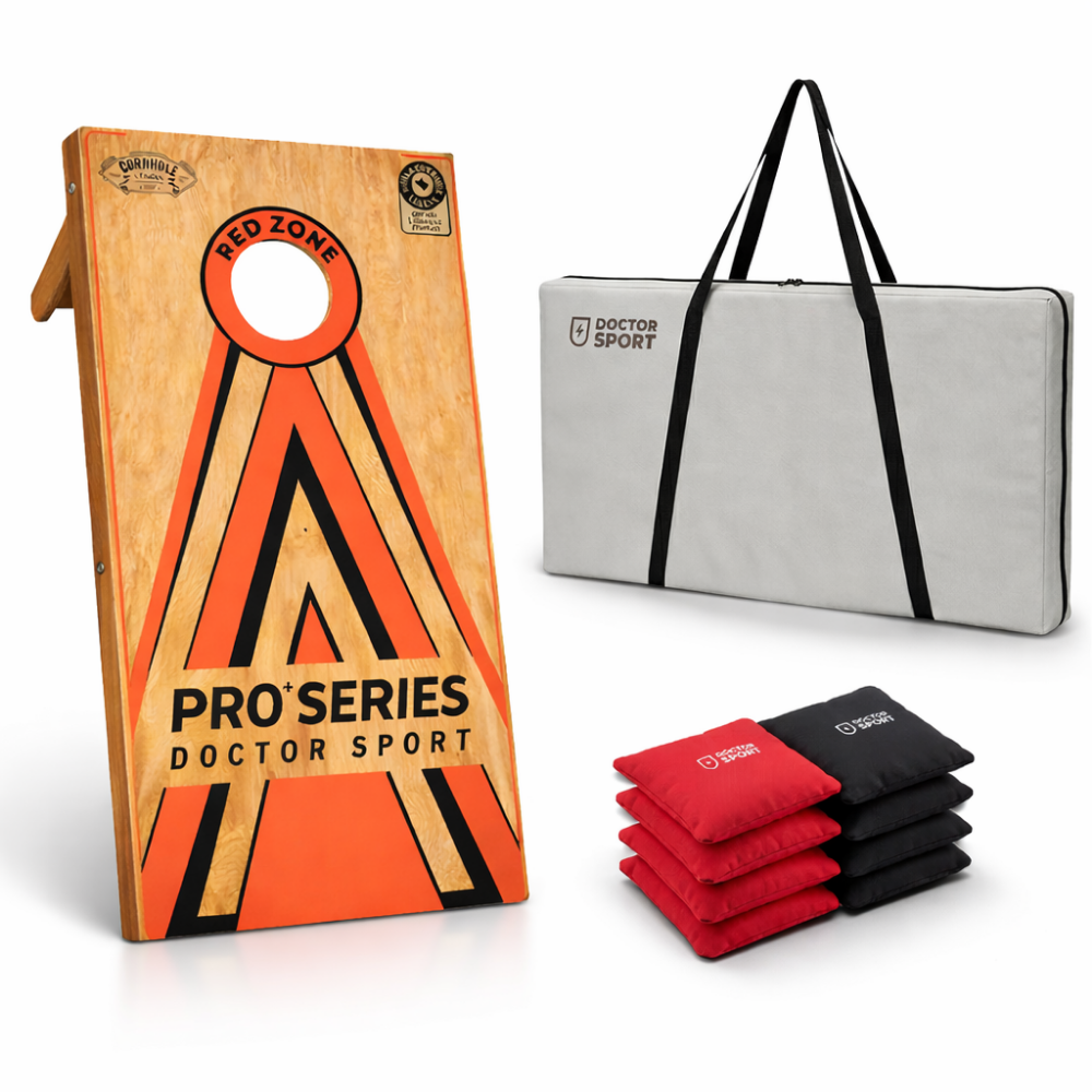 Dr Sport Cornhole Pro+ Series – 100% Holz – 120×60 cm – 1 oder 2 Boards