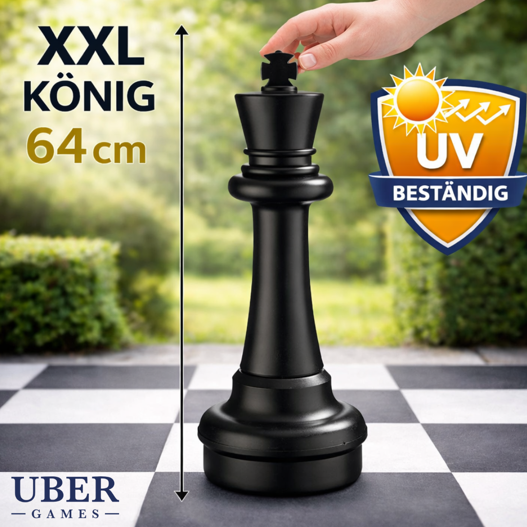 Einzelne Schachfiguren XXL Schachset - Bis zu 64 cm - 2 Teilig