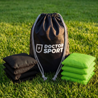 DOCTOR Sport Cornhole Bean Bags 8er Set – Grün/Schwarz (Farbe Wählbar)