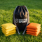 DOCTOR Sport Cornhole Bean Bags 8er Set – Orange/Gelb (Farbe Wählbar)