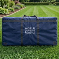 World Cornhole League - 120 x 60cm Cornhole Set Canvas Tragetasche