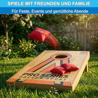 Dr Sport Cornhole Pro+ Double Board Set – 90x60 cm – 100% Holz – 14 kg