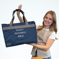 Ubergames Holz-Würfel – 6 Stück – 9 cm / 15 cm / 21 cm – Eco-Holz + Luxus-Tragetasche