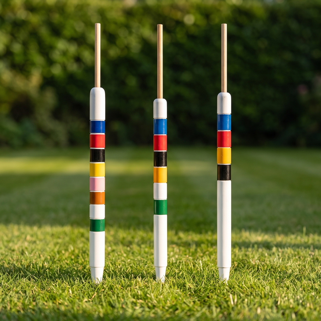 Croquet Endpfost - Crockett Spiel - Holz - in Indien hergestellt - Exclusive