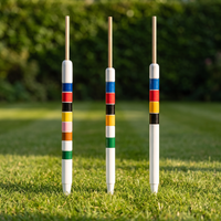 Croquet Endpfost - Crockett Spiel - Holz - in Indien hergestellt - Exclusive