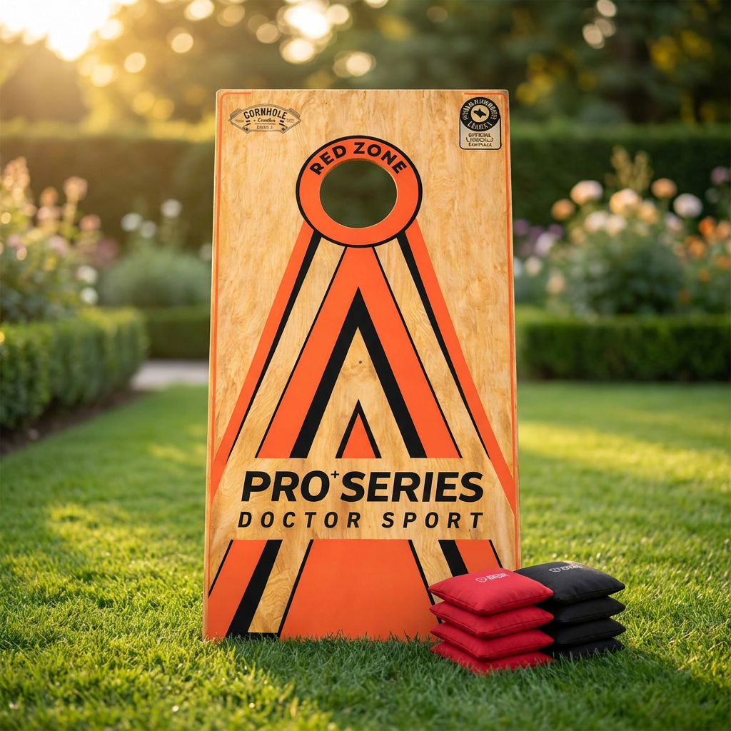 Dr Sport Cornhole Pro+ Series – 100% Holz – 120×60 cm – 1 oder 2 Boards