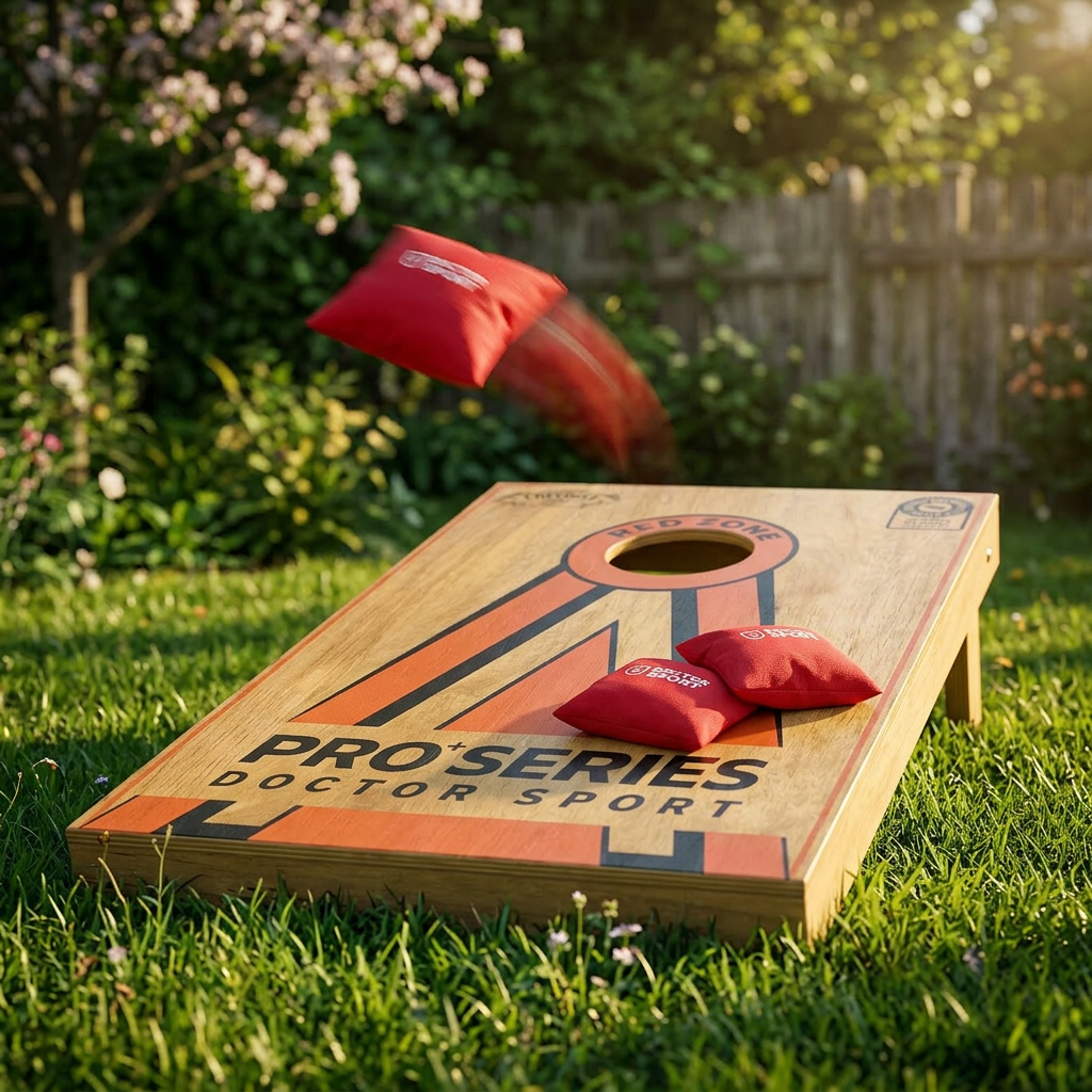 Dr Sport Cornhole Pro+ Series – 100% Holz – 120×60 cm – 1 oder 2 Boards