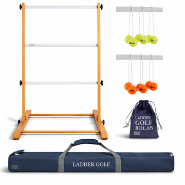 Profi Hard Golf Leitergolf Spiel - Orange/Gelb - 100% Profi - Stark und Stabil - in luxus Tasche
