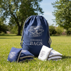Cornhole Bean Bags Dunkelblau/Weiß