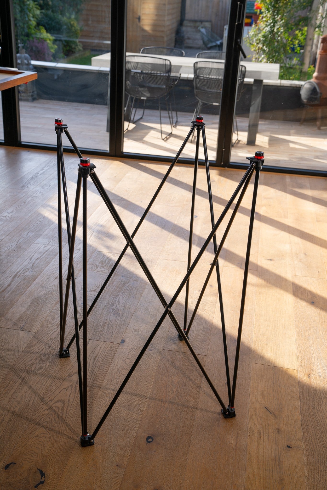 Carrom Tisch - zusammenklappbar & voll verstellbar - 80 cm - Profi in Tragetasche