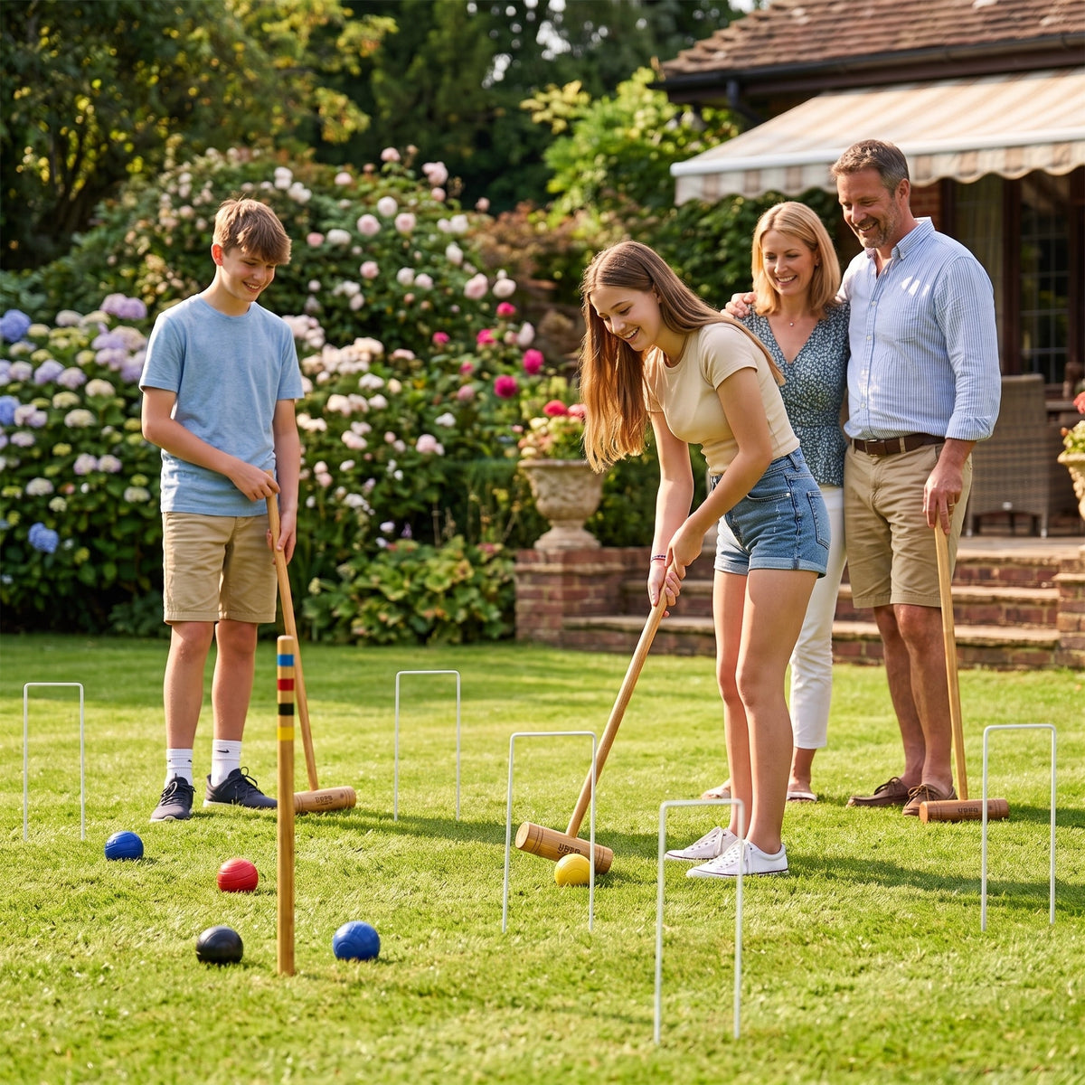 Classic Krocket-Set - 4 Personen