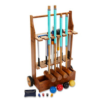 Profi Croquet Set - 4 Spieler - Hartholz - England Design