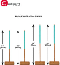 Profi Croquet Set - 4 Spieler - Hartholz - England Design