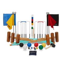 Profi Croquet Set - 6 Spieler - Indien Hartholz - Design in England - Komplett