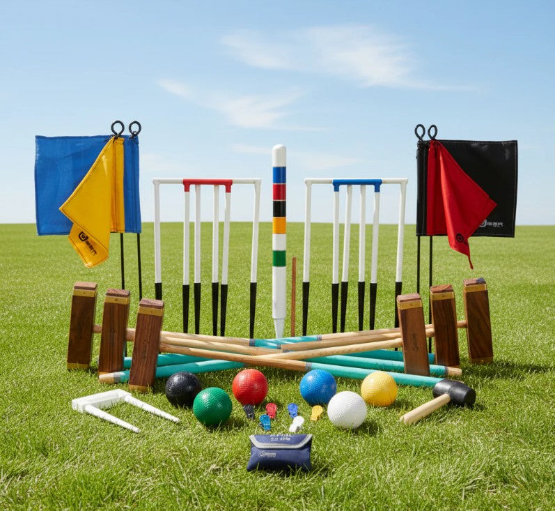 Championship Croquet Set - 6 Player - Crockett Spiel Komplett - Absolutes Top