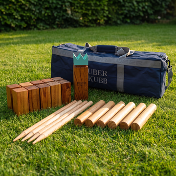 Uber Kubb - Offizielles Set - ECO indien Hartholz - inklusive luxus Tasche