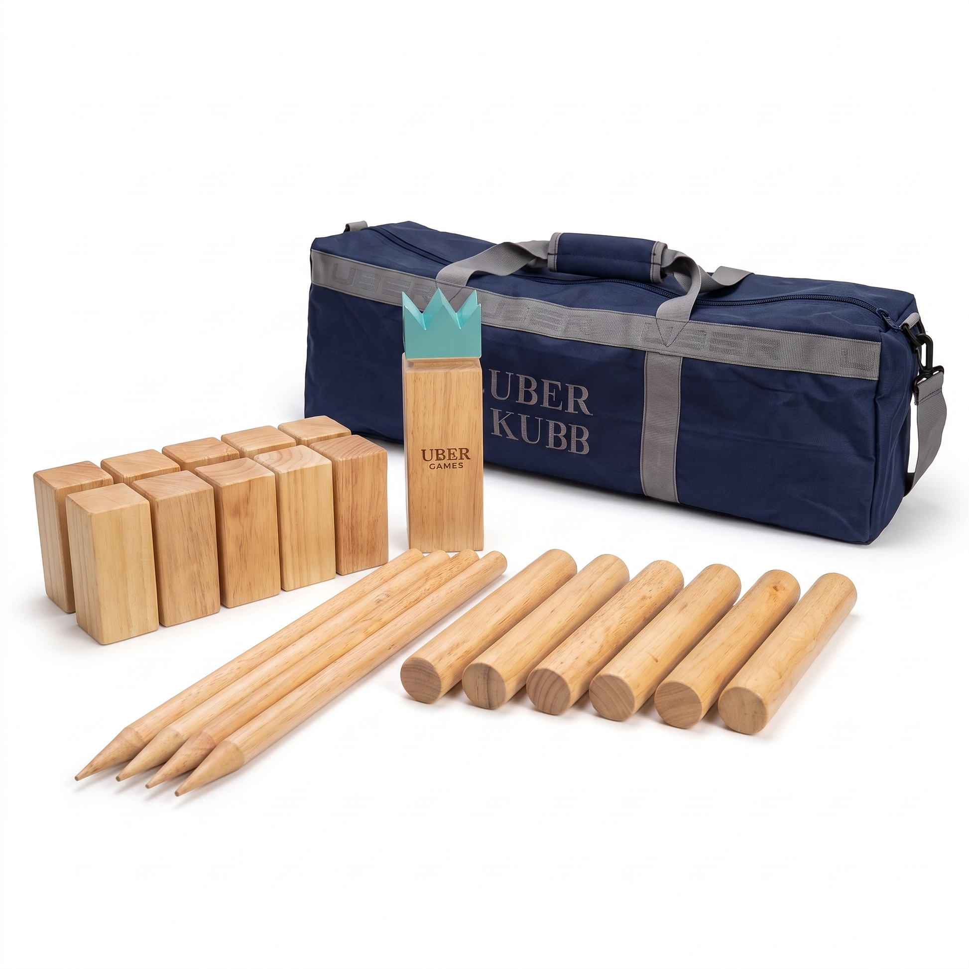 Uber Kubb Set – Unlackiert - Foto 2