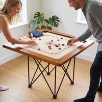 Tournament Carrom Set - 22 KG - ECO Hartholz - Karrom Profi Turnier Spiel - Komplett