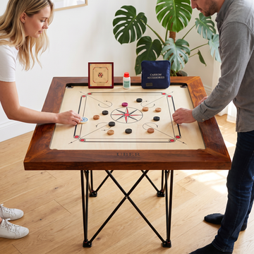 Championship Carrom Spiel Board – 26 KG – ECO Hartholz – Made in Indien – Profi Hochwertig