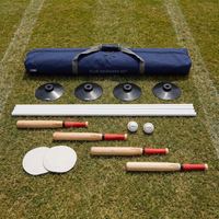 Club Rounders Set - Schlagball in Tasche - Komplett 4x Schläger - 2x Gummi matte - Spielfertig