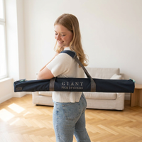 XL Giga Mikado - 90 cm Pick Up Sticks - FSC-Kiefernholz - In Luxustasche