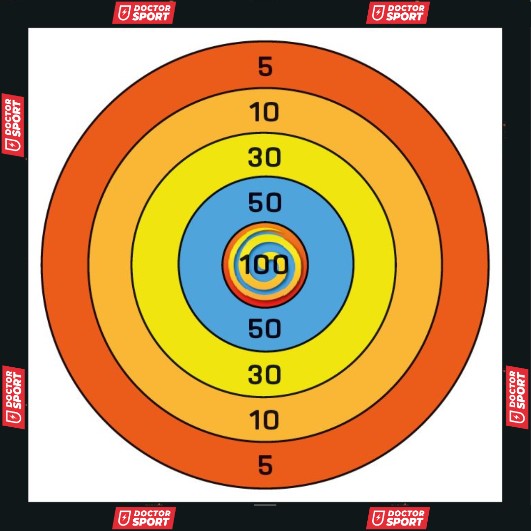 XXL Darts Wurfspiel - 2x2 Meter / 4x4 Meter Spielfeld