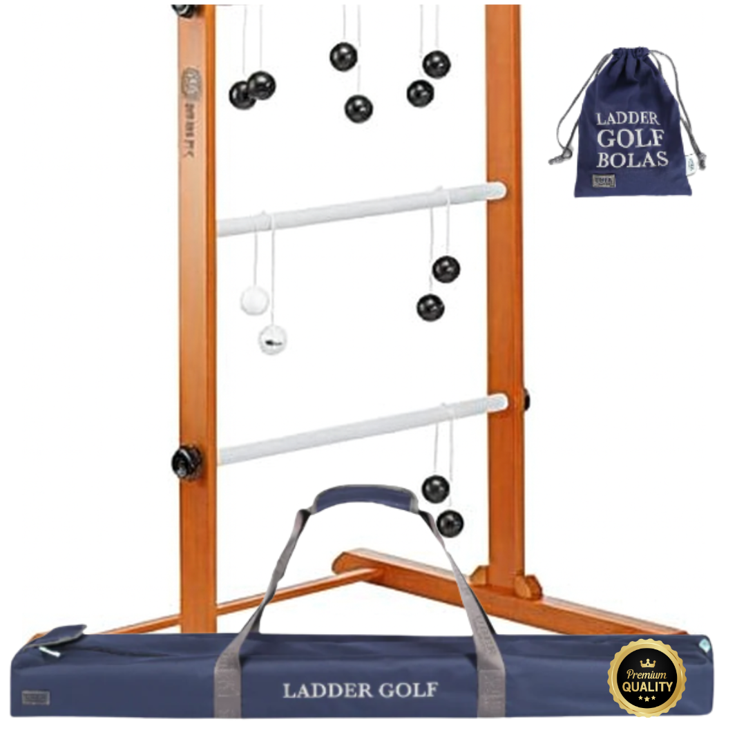 Profi USA Leitergolf - Laddergolf Spiel - Verschiedene Farben - Echte Golf Bolas - in Deluxe Tasche