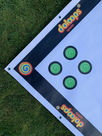 Ludo - Mensch Spiel XXL - 4 Spielern - Spielfeld von 100x100 cm bis 500x500 cm - Mit Würfeln und Spielfiguren!