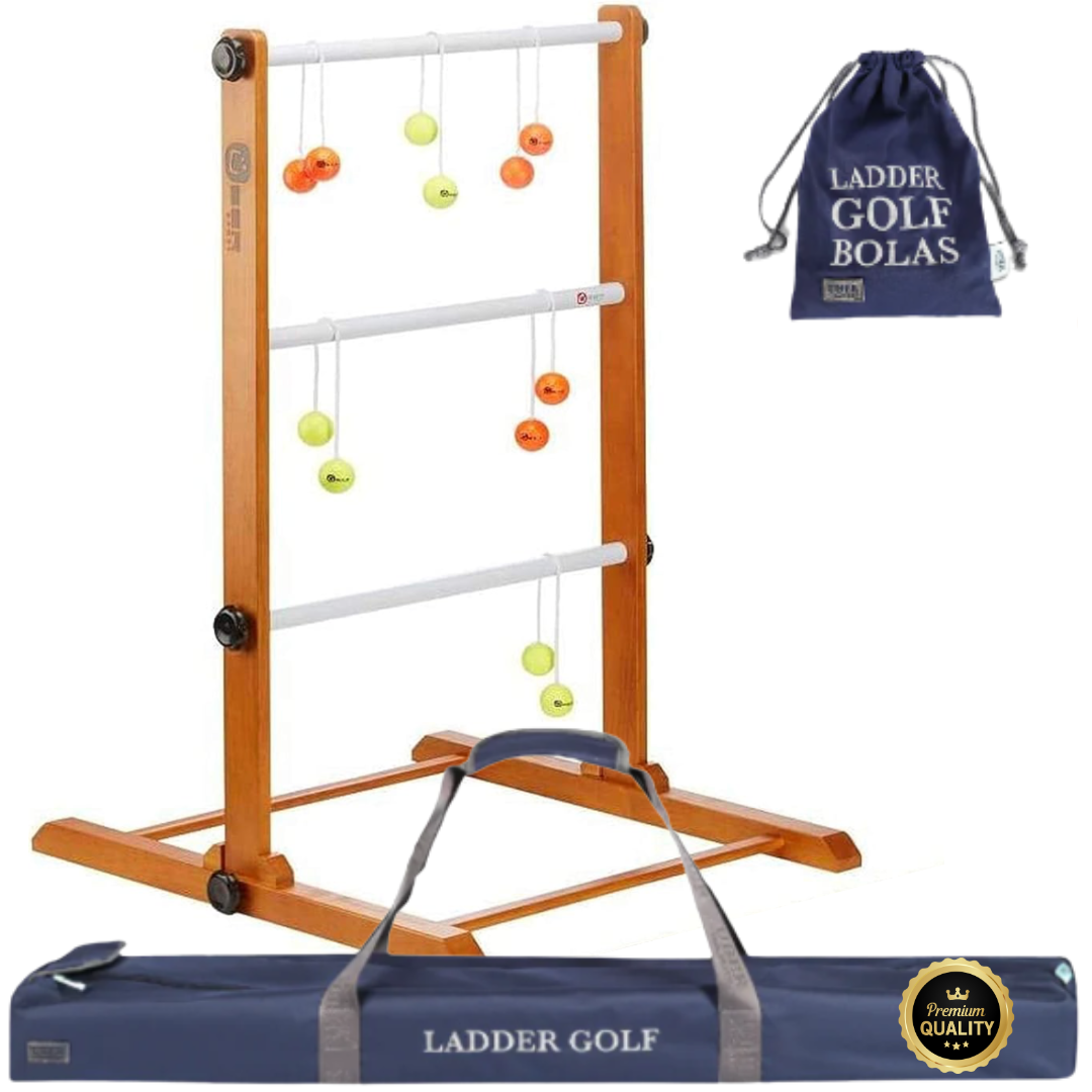 Profi USA Leitergolf - Laddergolf Spiel - Verschiedene Farben - Echte Golf Bolas - in Deluxe Tasche